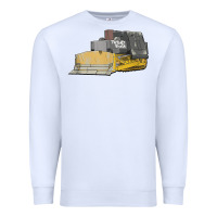 White killdozer tread back tank top Premium Sweatshirt - linhVisuals