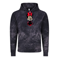 Cloud Black Minnie Mouse Vintage Hoodie - CowhideDigitalArt