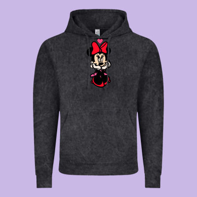 Minnie Mouse Vintage Hoodie Designed By Cowhidedigitalart