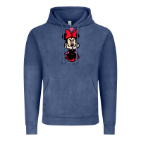 Vintage Denim Minnie Mouse Vintage Hoodie - CowhideDigitalArt
