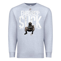 Heather Grey EMBRACE THE SUCK VINTAGE Premium Sweatshirt - linhVisuals