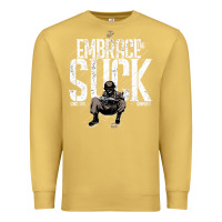 Antique Gold EMBRACE THE SUCK VINTAGE Premium Sweatshirt - linhVisuals