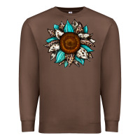 Chestnut sunflower cowhide Premium Sweatshirt - JahusDesignShop