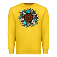 Lemon sunflower cowhide Premium Sweatshirt - JahusDesignShop