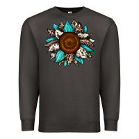 Smoke sunflower cowhide Premium Sweatshirt - JahusDesignShop