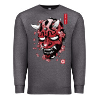 Charcoal Heather darth oni Premium Sweatshirt - linhVisuals