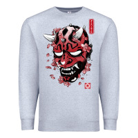 Heather Grey darth oni Premium Sweatshirt - linhVisuals