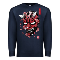 Navy darth oni Premium Sweatshirt - linhVisuals