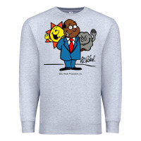 Heather Grey al roker Premium Sweatshirt - linhVisuals