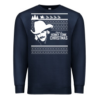 Navy alan jackson ugly christmas [tb] Premium Sweatshirt - linhVisuals