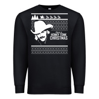 Black alan jackson ugly christmas [tb] Premium Sweatshirt - linhVisuals