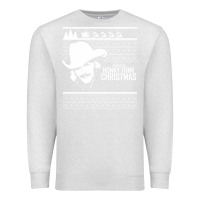 Oatmeal Heather alan jackson ugly christmas [tb] Premium Sweatshirt - linhVisuals