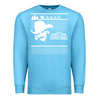 Ocean Blue alan jackson ugly christmas [tb] Premium Sweatshirt - linhVisuals