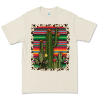 Bone serape cowhide cacti Premium Tee - RanaPortraitStore