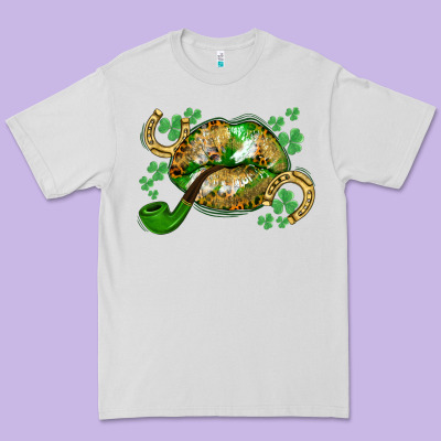 St. Patrick's Day Lips Premium Tee Designed By Cowgirlartshop