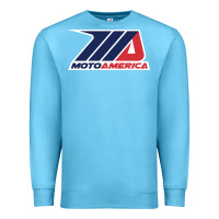 Ocean Blue motoamerica Premium Sweatshirt - linhVisuals