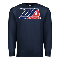 Navy motoamerica Premium Sweatshirt - linhVisuals