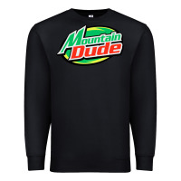 Black #mountain dude Premium Sweatshirt - linhVisuals