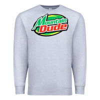 Heather Grey #mountain dude Premium Sweatshirt - linhVisuals