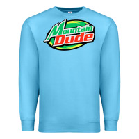 Ocean Blue #mountain dude Premium Sweatshirt - linhVisuals