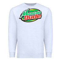 White #mountain dude Premium Sweatshirt - linhVisuals