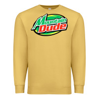Antique Gold #mountain dude Premium Sweatshirt - linhVisuals