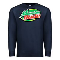 Navy #mountain dude Premium Sweatshirt - linhVisuals