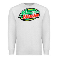 Oatmeal Heather #mountain dude Premium Sweatshirt - linhVisuals