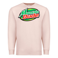 Pale Pink #mountain dude Premium Sweatshirt - linhVisuals