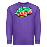 Purple #mountain dude Premium Sweatshirt - linhVisuals