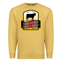 Antique Gold angus beef Premium Sweatshirt - linhVisuals