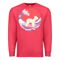 Cardinal bedlington terrier t  shirt bedlington terrier gifts   ocean waves sur Premium Sweatshirt - linhVisuals