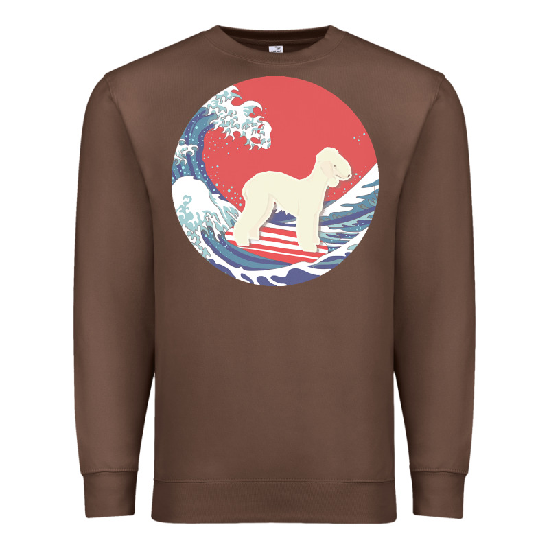 Bedlington Terrier T  Shirt Bedlington Terrier Gifts   Ocean Waves Sur Premium Sweatshirt by linhVisuals | Teevron