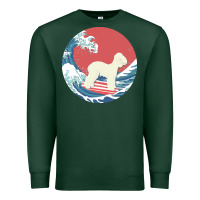 Sports Green bedlington terrier t  shirt bedlington terrier gifts   ocean waves sur Premium Sweatshirt - linhVisuals
