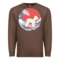 Chestnut bedlington terrier t  shirt bedlington terrier gifts   ocean waves sur Premium Sweatshirt - linhVisuals