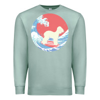 Seafoam bedlington terrier t  shirt bedlington terrier gifts   ocean waves sur Premium Sweatshirt - linhVisuals