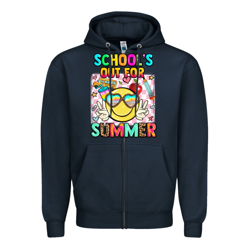 School's Out For Summer Zipper Hoodie by JahusDesignShop | Teevron