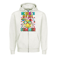 Oatmeal Heather school's out for summer Zipper Hoodie - JahusDesignShop
