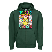 Sports Green school's out for summer Zipper Hoodie - JahusDesignShop