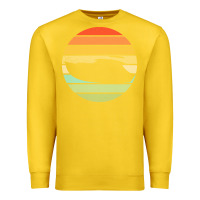 Lemon boat t  shirt boat trip silhouette on a distressed retro sunset produc Premium Sweatshirt - linhVisuals
