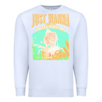 White pommeranian t  shirt dog owner, just wanna pet my pommeranian & drink Premium Sweatshirt - linhVisuals