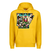 Lemon arkansas map Premium Hoodie - RacoonDesign