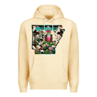 Pina Colada arkansas map Premium Hoodie - RacoonDesign