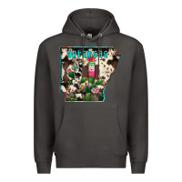Smoke arkansas map Premium Hoodie - RacoonDesign