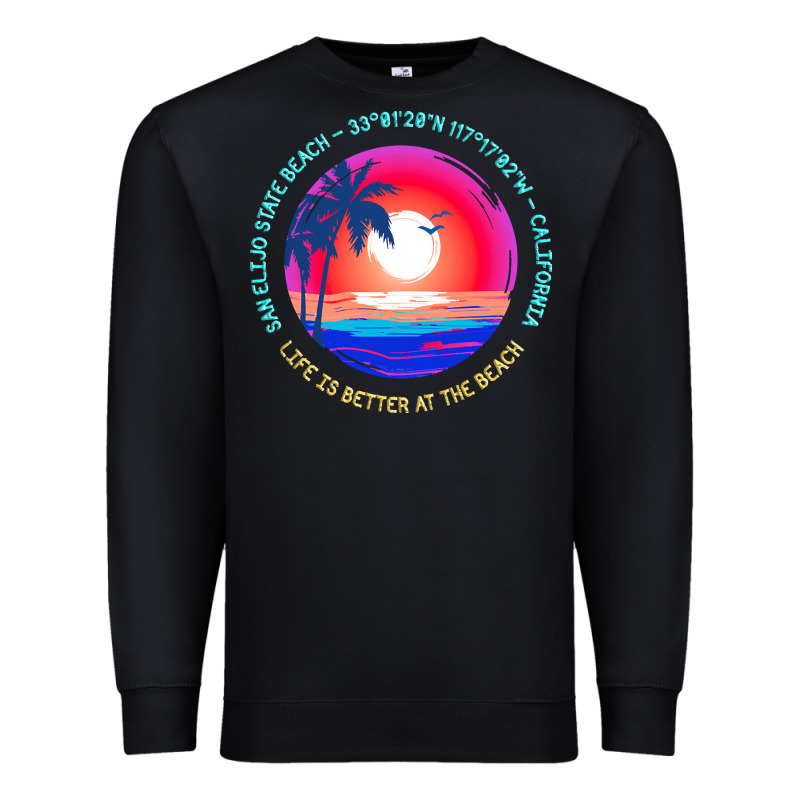 San Elijo State Beach T  Shirt San Elijo State Beach, Encinitas, Calif Premium Sweatshirt by linhVisuals | Teevron