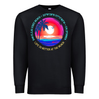 Black san elijo state beach t  shirt san elijo state beach, encinitas, calif Premium Sweatshirt - linhVisuals