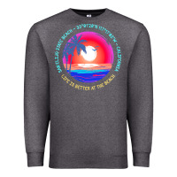 Charcoal Heather san elijo state beach t  shirt san elijo state beach, encinitas, calif Premium Sweatshirt - linhVisuals