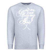 Heather Grey brain cancer t  shirt cancer can kiss my ass! brain ( gray ribbon) t Premium Sweatshirt - linhVisuals