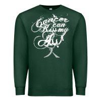 Sports Green brain cancer t  shirt cancer can kiss my ass! brain ( gray ribbon) t Premium Sweatshirt - linhVisuals