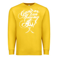 Lemon brain cancer t  shirt cancer can kiss my ass! brain ( gray ribbon) t Premium Sweatshirt - linhVisuals